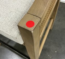 Open Box: Atwood Cane Counter Stool (26") - Performance Boucle Oatmeal, Seadrift