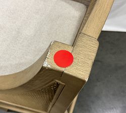 Open Box: Atwood Cane Counter Stool (26") - Performance Boucle Oatmeal, Seadrift
