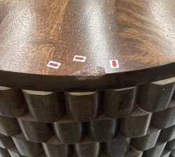 Open Box: Beirut Round End Table (25") - Bark Brown