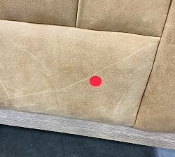 Open Box: Edgewood Leather Swivel Chair without Nailheads - Keystone Sandstone, Seadrift