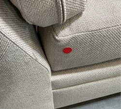 Open Box: Pearce Modern Upholstered Wedge - Performance Chateau Basketweave Oatmeal