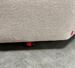 Open Box: Pearce Modern Upholstered Wedge - Performance Chateau Basketweave Oatmeal