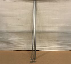 Open Box: Standard Curtain Rod &amp; Wall Bracket (166" - 240", 1.25" Diam) - Pewter