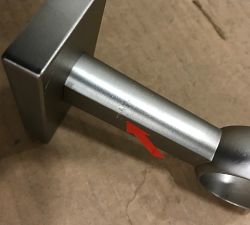 Open Box: Standard Curtain Rod &amp; Wall Bracket (166" - 240", 1.25" Diam) - Pewter