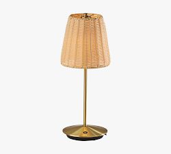 Adam Woven LED Cordless Rechargeable Table Lamp (15")