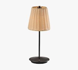 Adam Woven LED Cordless Rechargeable Table Lamp (15")