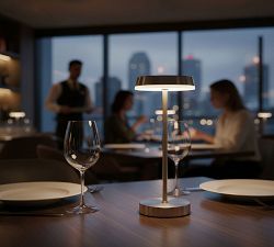 Kim Metal LED Cordless Rechargeable Table Lamp (15")