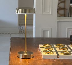 Kim Metal LED Cordless Rechargeable Table Lamp (15")