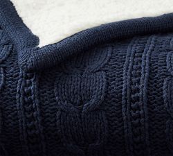 Cozy Cable Knit Throw