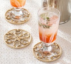 Monique Lhuillier Lily of the Valley Glass Wine Goblets - Set of 4