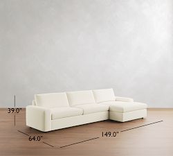 Sierra Chaise Sectional (137"&ndash;154")