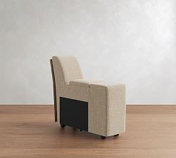 Open Box: Turner Square Arm Power Storage Console - Performance Heathered Basketweave Oatmeal