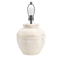 Open Box: Faris Ceramic Table Lamp Base Only (21") - Ivory