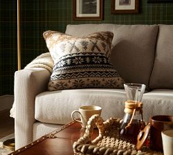 Ski Lodge Fair Isle Knit Pillow Cover