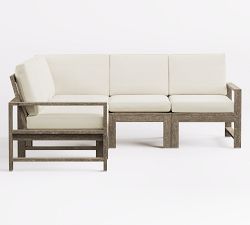 Indio Eucalyptus 5-Piece Outdoor Sectional (78")
