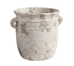Open Box: Eclectic Villa Outdoor Planter, Medium (20.75" Diam) - Distressed Weathered
