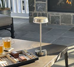 Kim Metal LED Cordless Rechargeable Table Lamp (15")