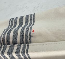 Open Box: Riviera Striped Roman Blackout Shade (44"W x 64"L) - Navy