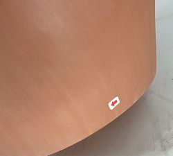 Open Box: Sienna Fiber Stone Outdoor Planter, Large Urn (19.75"D x 24"H) - Terracotta