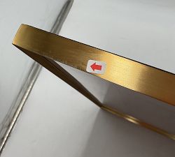 Open Box: Stowe Modern Metal Frame (24" x 30") - Brass
