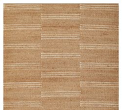 Erin Gates By Momeni Crescent Broken Striped Jute Rug