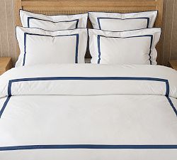 Open Box: Morgan Organic Duvet Cover, Full/Queen - Denim