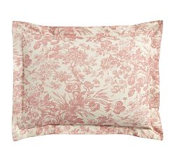 Open Box: Sorrel Toile Shams, Standard, Set of 2 - Rosewood