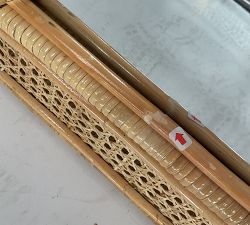 Open Box: Ash Rattan Rectangular Mirror (24"W x 36"H) - Natural