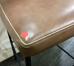 Open Box: Maison Leather Bar Stool (30"H) - Maple Signature, Antique Bronze