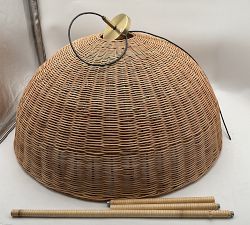 Open Box: Marion Woven Dome Pendant (33.5"D x 16"H) - Natural