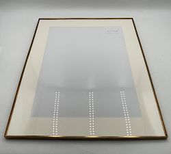 Open Box: Stowe Modern Metal Frame (24"W x 30"L, 18"W x 24"L Opening) - Cream Mat, Brass Frame