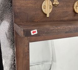 Open Box: Summerville Mirror With Hooks (36"W x 22"H) - Tuscan Brown