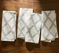 Kravet Woodland Scroll Napkins - Set of 4