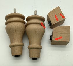 Open Box: Carlisle Collection Alternative Legs (Set of 4) - Seadrift