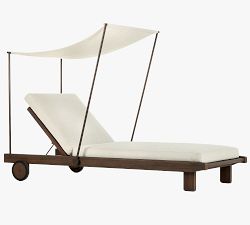 Sorel Teak Outdoor Chaise Lounge