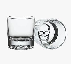 Skull Embossed Double Old-Fashioned, Set of 2