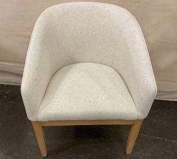 Open Box: Baldwin Upholstered Wood Base Dining Chair - Performance Boucle Oatmeal, Seadrift