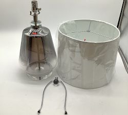 Open Box: Bross Glass Table Lamp - Gray