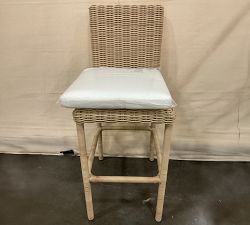 Open Box: Huntington Wicker Outdoor Bar Stool (29") - Natural