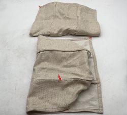 Open Box: PB Comfort Square Arm Cover - Performance Everydaylinen Oatmeal