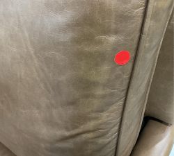Open Box: Tyler Square Arm Leather Manual Recliner without Nailheads (41") - Gravel Chocolate, Espresso