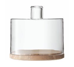Open Box: Alma Handcrafted Clear Dome and Base, Small (9.75"D X 9.75"H) - Clear
