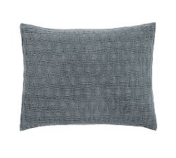Open Box: Drew Cotton Chenille Sham, Standard - Dark Chambray