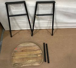 Open Box: Atticus Counter Stool (24"H) - Light Honey, Black