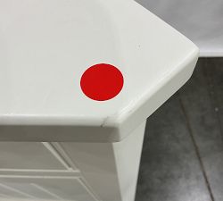 Open Box: Aubrey Modular Media Corner Cabinet Base (28.5"W x 36"H) - Dutch White