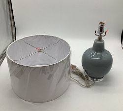 Open Box: Bantam Ceramic Table Lamp (22") - White Shade, Blue