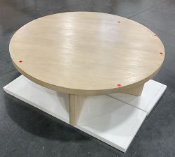 Open Box: Cayman Round Nesting Coffee Table (40"Diam.) - Biscotti