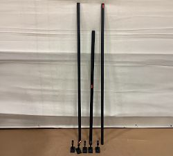 Open Box: Hidden Connection Room Darkening Curtain Rod (108"-144", 1.25" Dia) - Matte Black