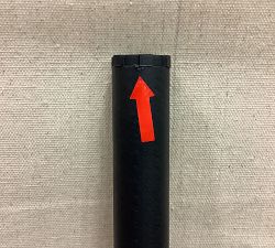Open Box: Hidden Connection Room Darkening Curtain Rod (108"-144", 1.25" Dia) - Matte Black