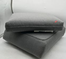 Open Box: Indio Outdoor Furniture Cushion Only, Stantionary/Rocking Lounge Chair -  Premium Performance Slub Weave Zinc